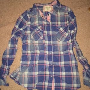 Arizona size XL blue and pink flannel